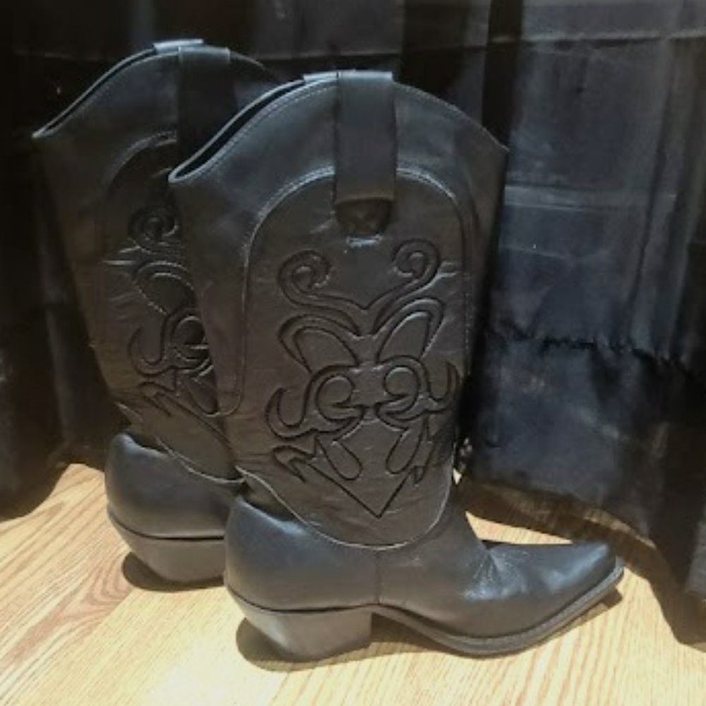 Black Leather Boots